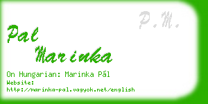 pal marinka business card