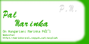 pal marinka business card